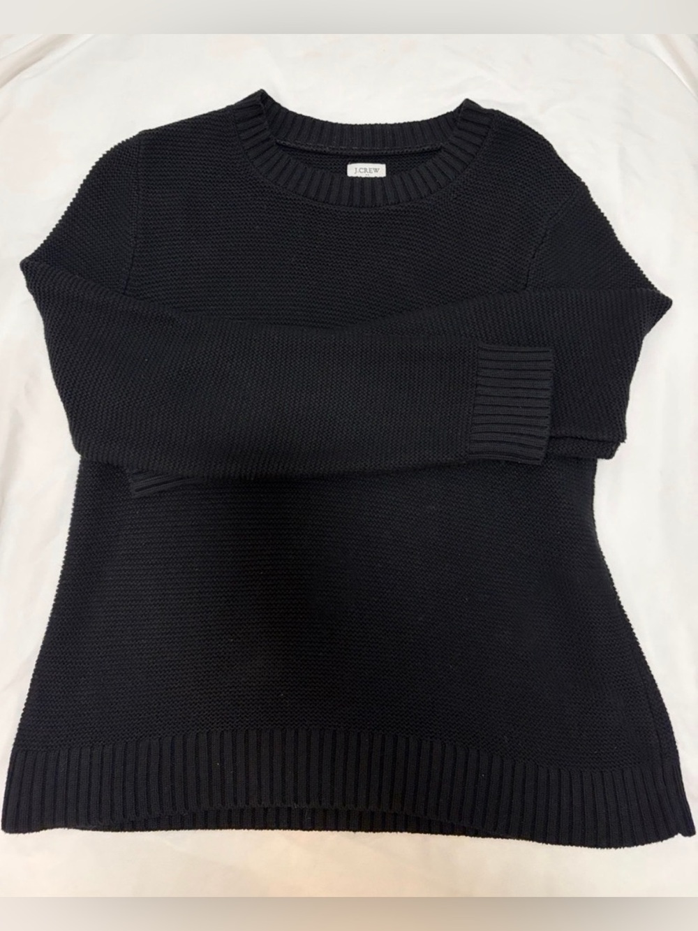 J. Crew Black Scoopneck Crew Sweater